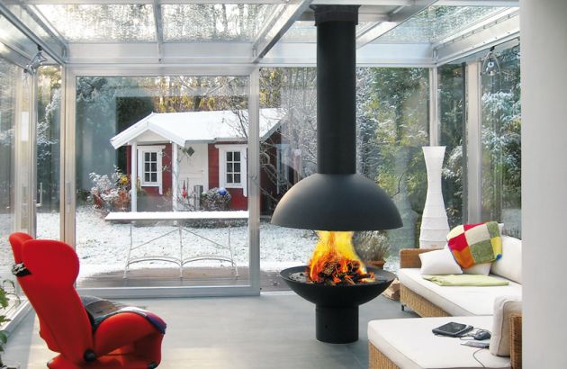 Zentrale Designkamine Mezzofocus